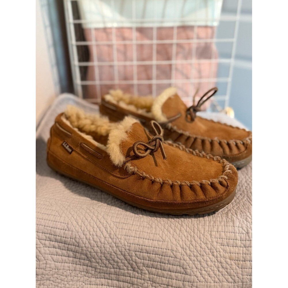 L.L. Bean Wicked Good Moccasins in Brown Women’s Size 8